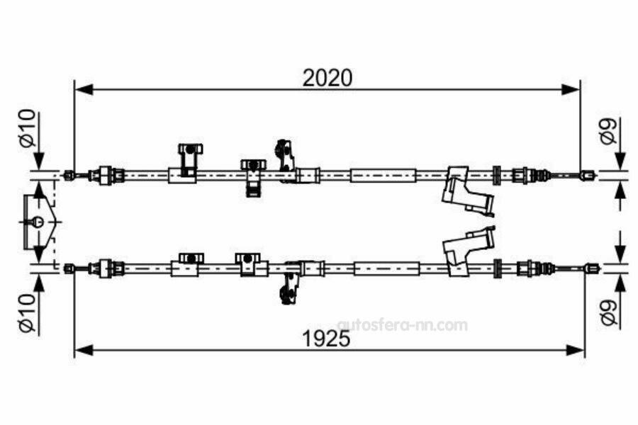 BOSCH 1987482709 Тормозной трос