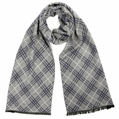 фото Шарф fabretti,192х30 см, серый