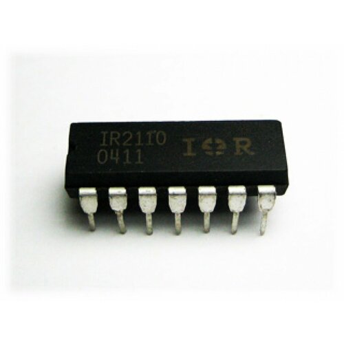 IR2110, Драйвер ключей нижнего и верхнего уровней, 500В, 2А, [DIP-14]