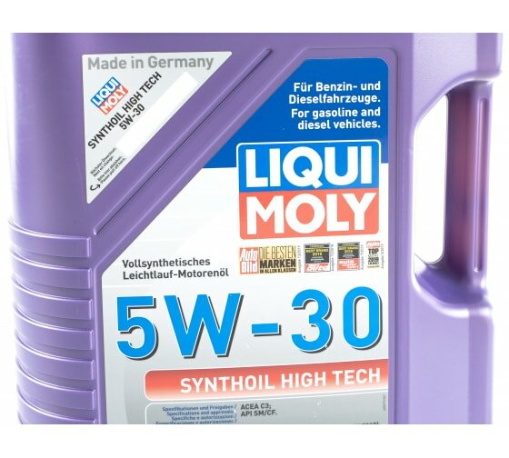 Синтетическое моторное масло LIQUI MOLY Synthoil High Tech 5W-30