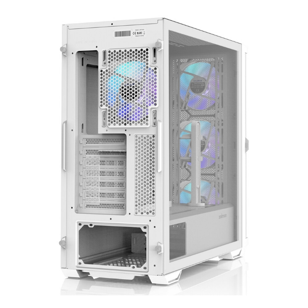 Корпус ATX Zalman white, без БП, окно, 2*USB3.0, USB 3.1 Type-C, audio - фото №7