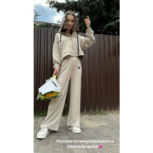 фото Костюм bamby kids, размер 36, бежевый