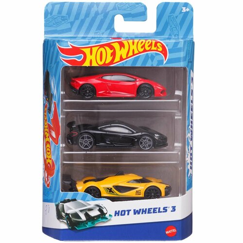 Набор машинок Mattel Hot Wheels 3 машинки №51 K5904/51 hot wheels машинки коллекционные в мотивационном наборе