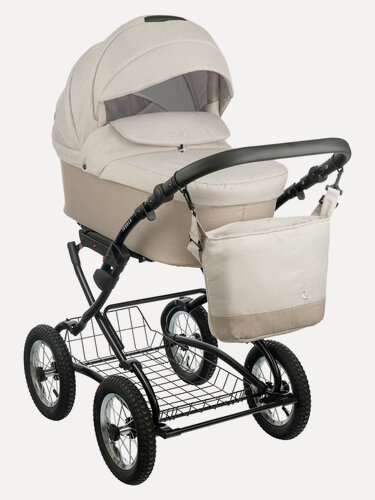 Изображение товара Детская универсальная коляска 2 в 1 Jovola Tessa Classic, всесезонная с реверсивным блоком, (Tc 03), бежевый