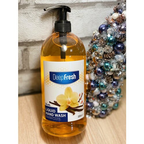 Жидкое туалетное мыло для рук Deep Fresh серия Семейное ваниль, 1000 мл. deep fresh жидкое мыло для рук мускус серия семейное 1 л