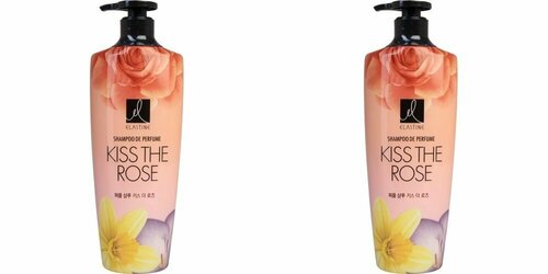 Elastine Парфюмированный шампунь для всех типов волос Perfume Kiss the rose, 600 мл, 2 шт