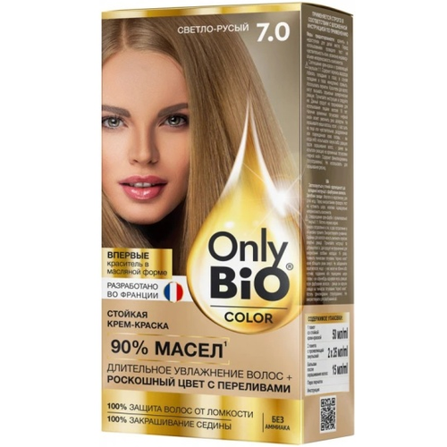0273 Стойкая крем-краска Тон 7.0 Светло-русый, 115мл