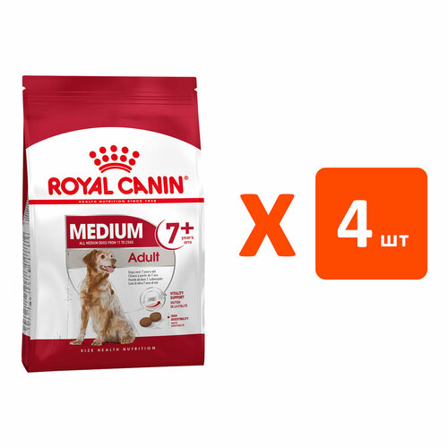 ROYAL CANIN MEDIUM ADULT 7+ для пожилых собак средних пород старше 7 лет (4 кг х 4 шт) royal canin medium adult 7 для пожилых собак средних пород старше 7 лет 4 кг х 4 шт