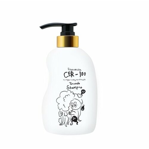 Шампунь для волос с коллагеном Elizavecca CER-100 Collagen Hair A + Muscle Tornado Shampoo (500мл)