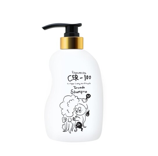 Шампунь Elizavecca CER-100 collagen hair a+ muscle tornado shampoo - фото №1