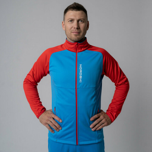 Куртка Nordski, размер L, голубой, красный