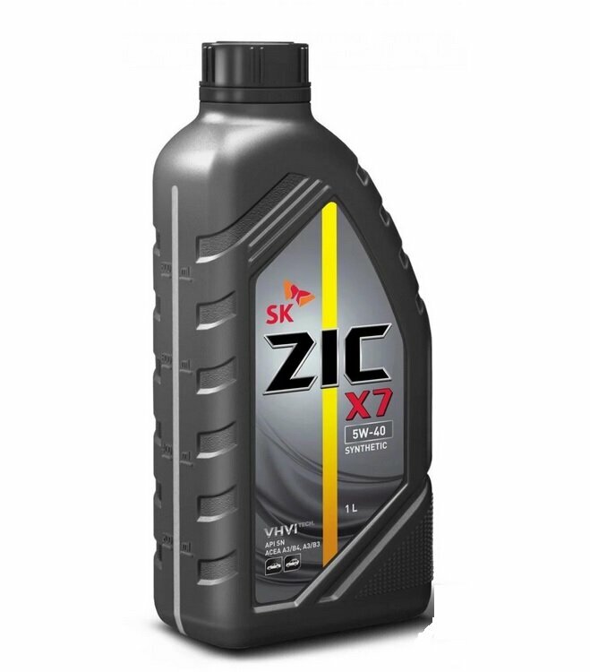 Синтетическое моторное масло ZIC X7 5W-40, 1 л