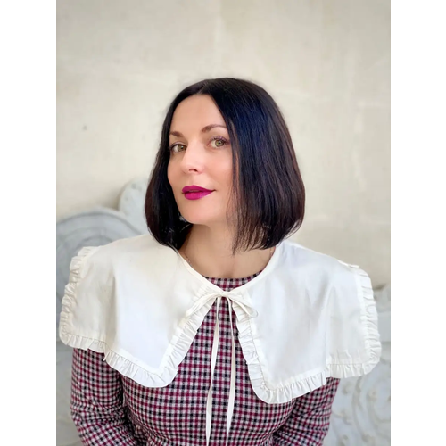 Съемный воротник Неушанка, белый