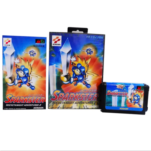 Картридж Sparkster Rocket Knight Adventures 2 Для приставки Sega Genesis Sega Mega Drive 16 bit MD на английском языке