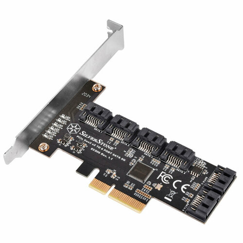 Контроллер Silverstone G46ECS060000010 6 Ports SATA Gen3 (6Gbps) Non-RAID PCI Express