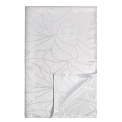 фото Provance маковое поле скатерть жаккард 140х230см с водоотталкивающей пропиткой, 100% полиэстер, серый