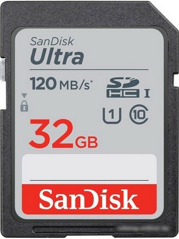 Карта памяти Sandisk SDHC 32GB, UHS-I (SDSDUN4-032G-GN6IN)
