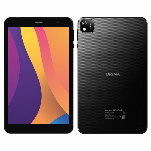 Планшет Digma Optima 8259C Unisoc T310 20Ghz2048Mb32Gb4GGPSWi-FiBluetoothCam801280x800Android 1204500₽