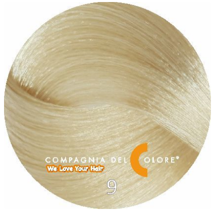 COMPAGNIA DEL COLORE краска для волос 100 МЛ AMMONIA FREE 9