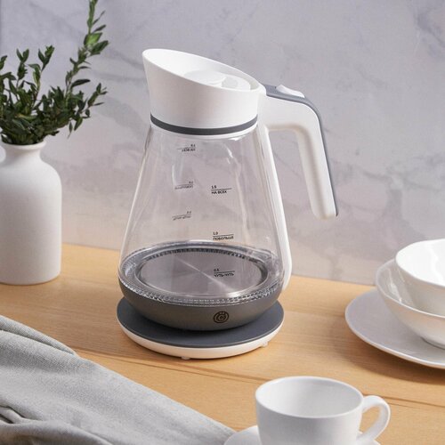 Чайник электрический 15л всёгазин 1850Вт скрытый нагр элемент автооткл стекло-кувшин LED подсве 266500₽