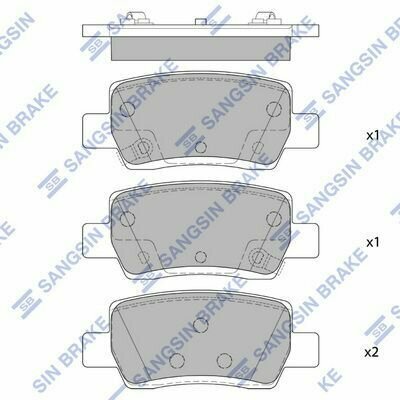 Колодки Задние SANGSINBRAKE SP4373