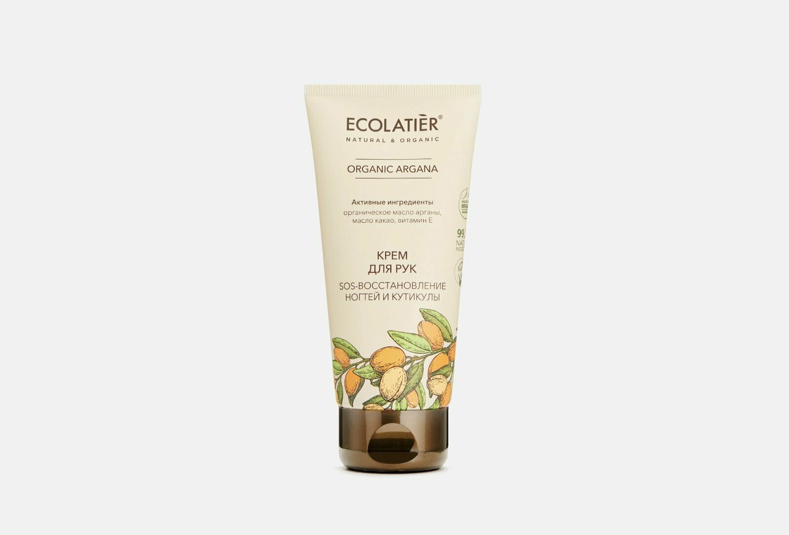 Крем для рук sos-восстановление ногтей и кутикулы ecolatier organic argana