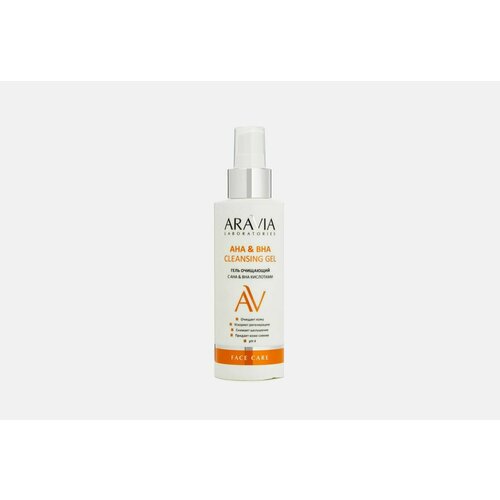 Гель очищающий с ана & вна кислотами aha&bha cleansing gel гель для умывания aravia laboratories гель очищающий с ана и вна кислотами aha