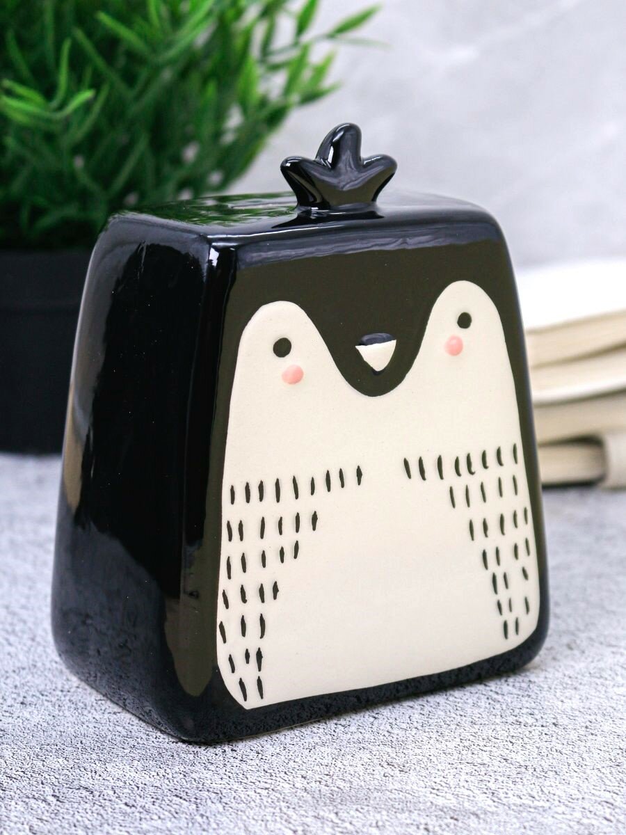 фото Копилка керамическая Пингвин