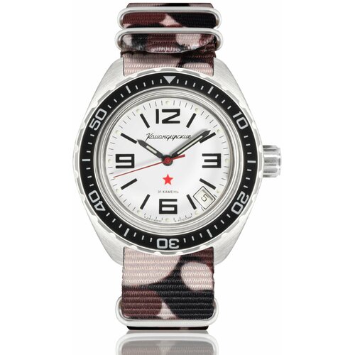 фото Наручные часы восток командирские, коричневый