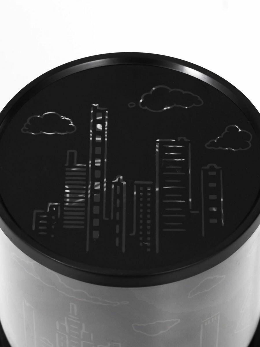 Ночник-проектор "Город" LED USB/от батареек черный 10,8х10,8х11,5 см - фотография № 20