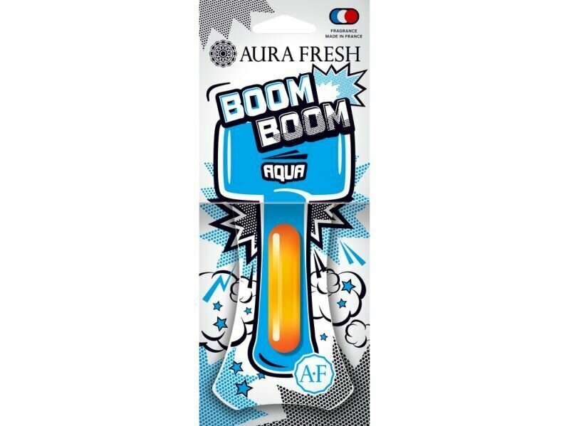 Ароматизатор для автомобиля Aura Fresh BOOM BOOM, отдушки Франция, капсула с жидким центром, Aqua, 23298