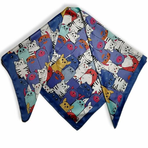 фото Платок ,87х87 см, фиолетовый nаnоsосkах