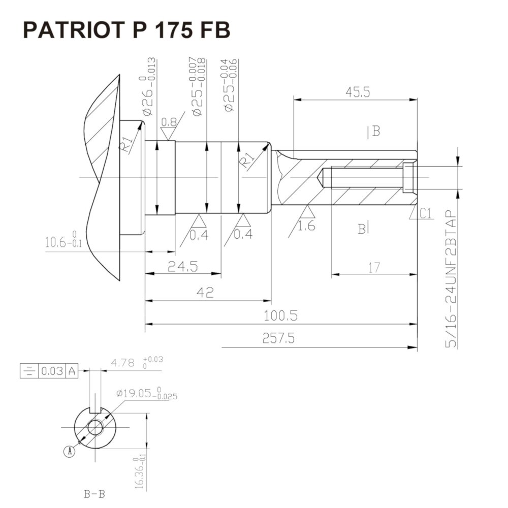 Двигатель Patriot P175FB