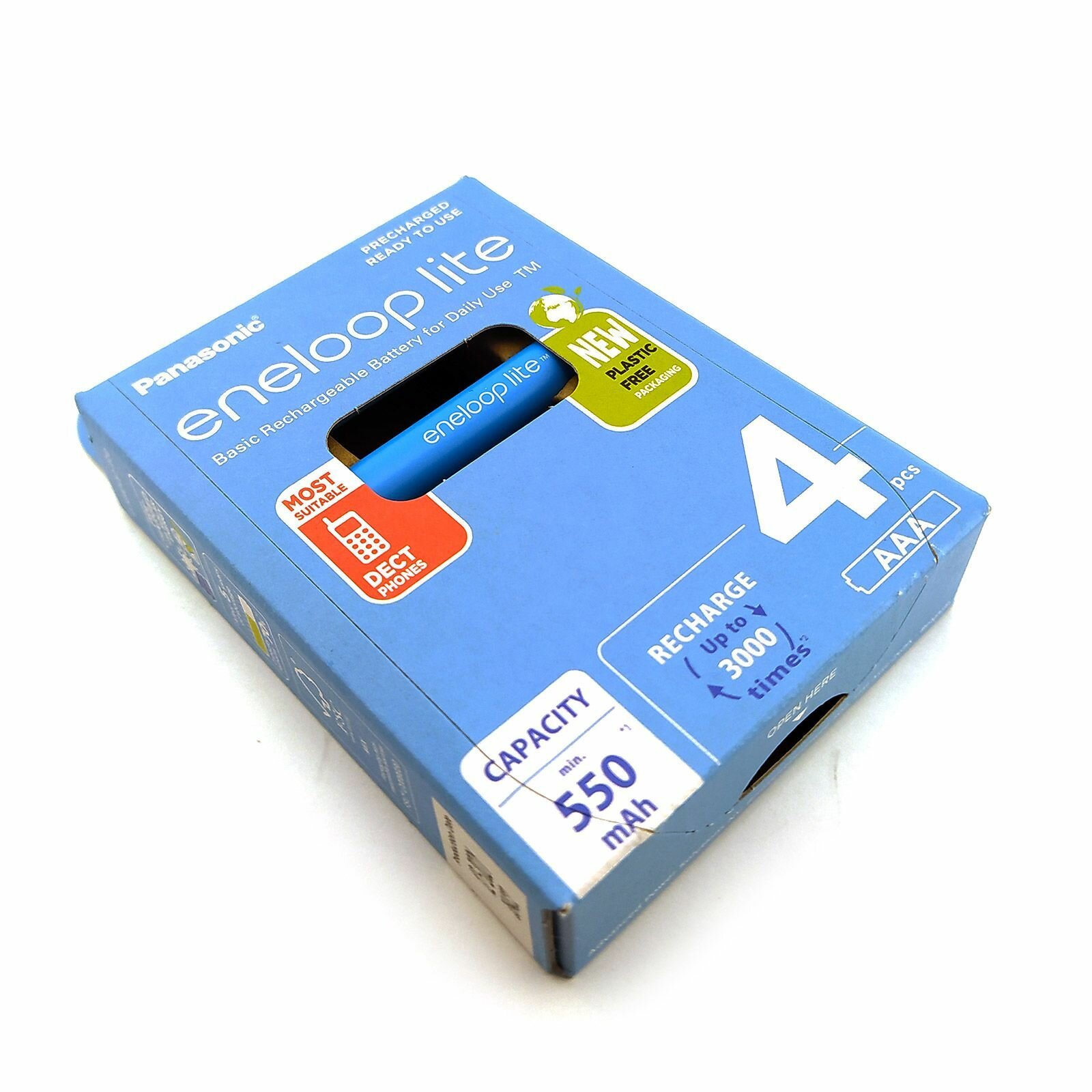 Аккумулятор Panasonic Eneloop Lite AAA 550mAh 2 шт. [BK-4LCCE/2BE] - фото №12