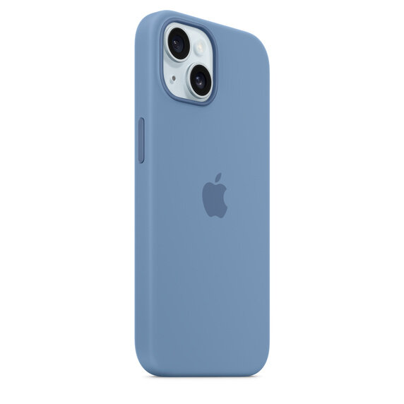 Чехол оригинальный Apple для Iphone 15 Silicone Case - Winter Blue - фото №2