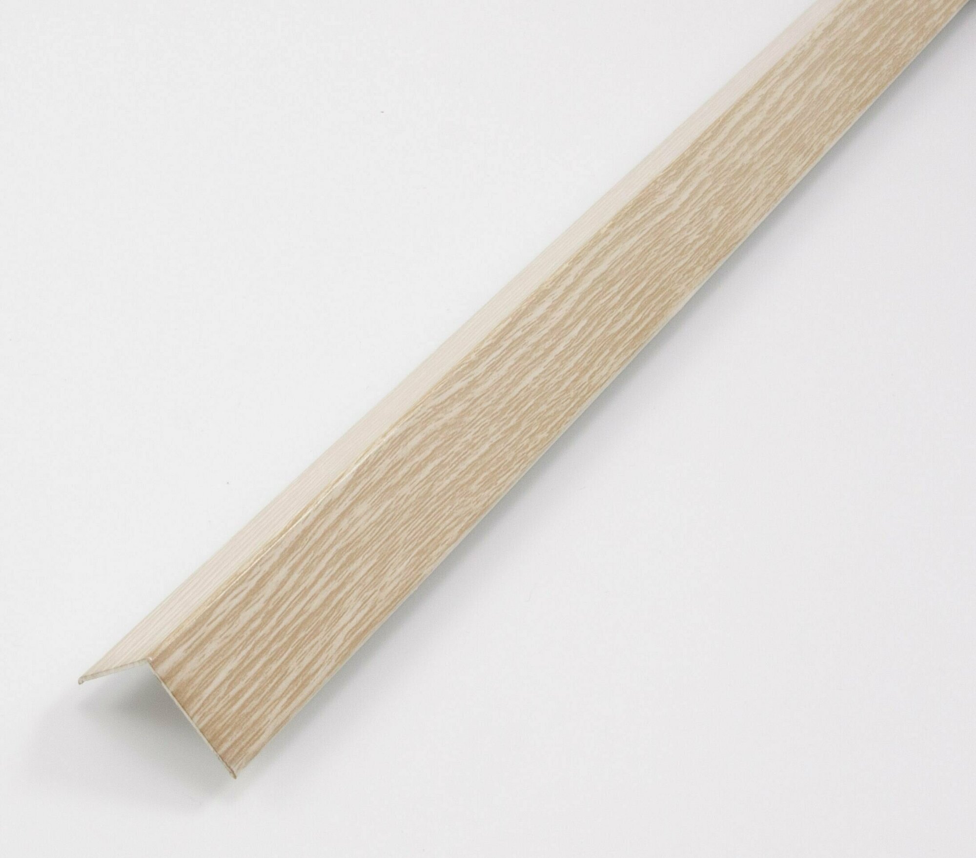 Порог алюминиевый угол 30х30мм Дуб беленый 10м