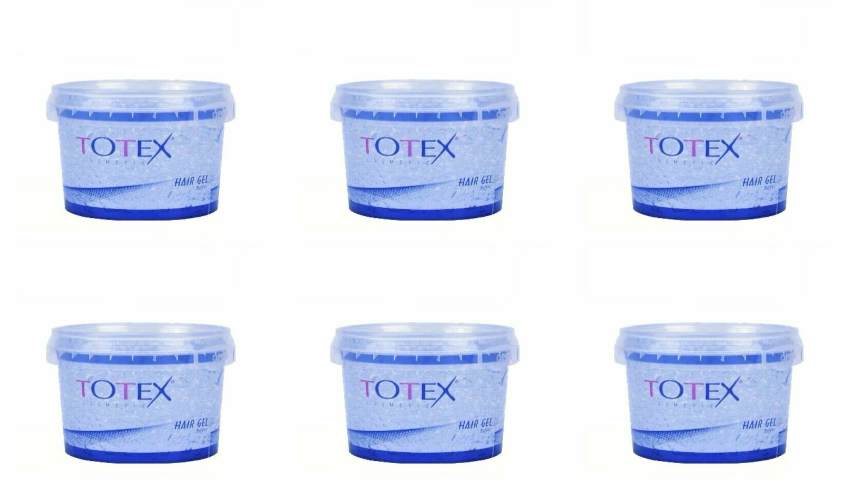 TOTEX Гель для волос Сверхсильный, 250 мл, 6 шт