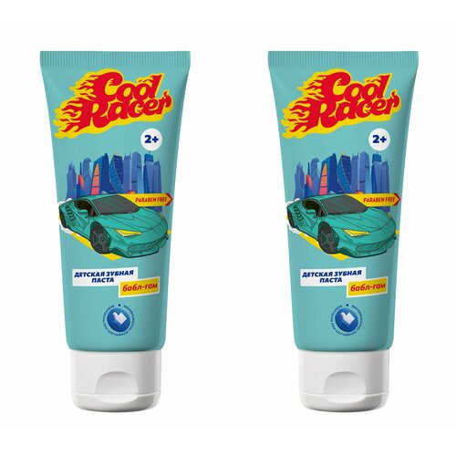 Cool Racer Зубная паста Бабл Гам, 75 мл, 2 шт.