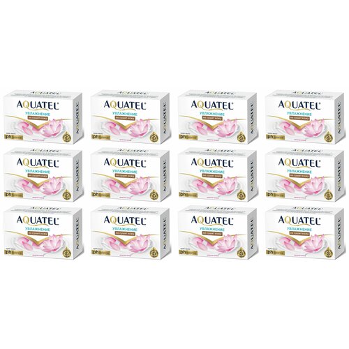 Aquatel Крем-мыло твердое Лепестки лотоса, 90 г, 12 штук весна aquatel крем мыло увлажнение лепестки лотоса 90 г 6 штук