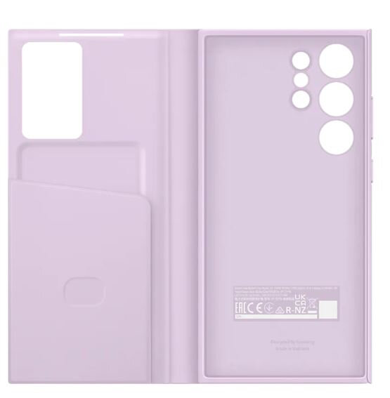 Чехол-книжка SAMSUNG для Galaxy S23 Ultra Smart View Wallet Case, сиреневый(EF-ZS918CVEGRU) — фото 1