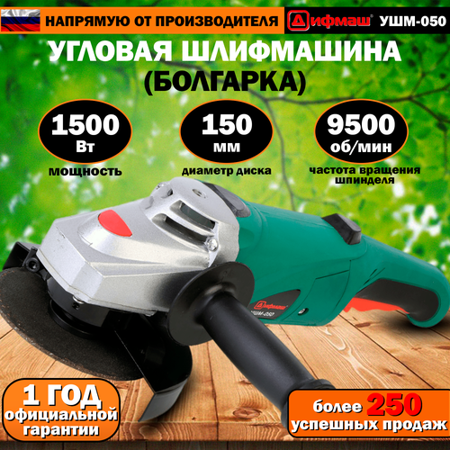 Угловая шлифовальная машина болгарка УШМ шлифмашина 1500 Ватт 150 мм 11000 обмин 475000₽