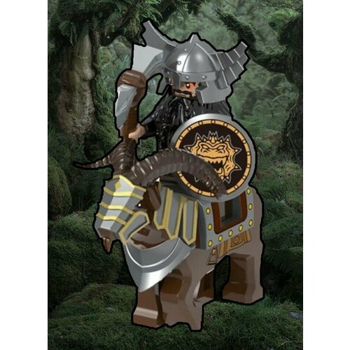 Набор минифигурок Властелин колец / Дворф верхом на баране