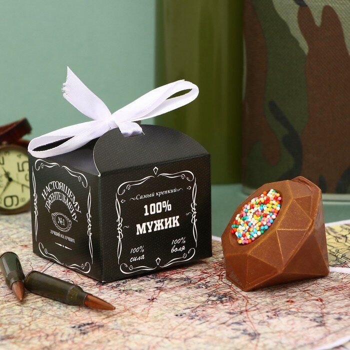 ChocolaVie Шоколадная бомбочка "Настоящему мужику", 38 г ± 10%