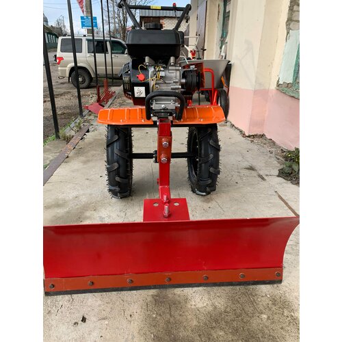 Лопата-отвал для мотоблока под кронштейн 30мм и резинкой