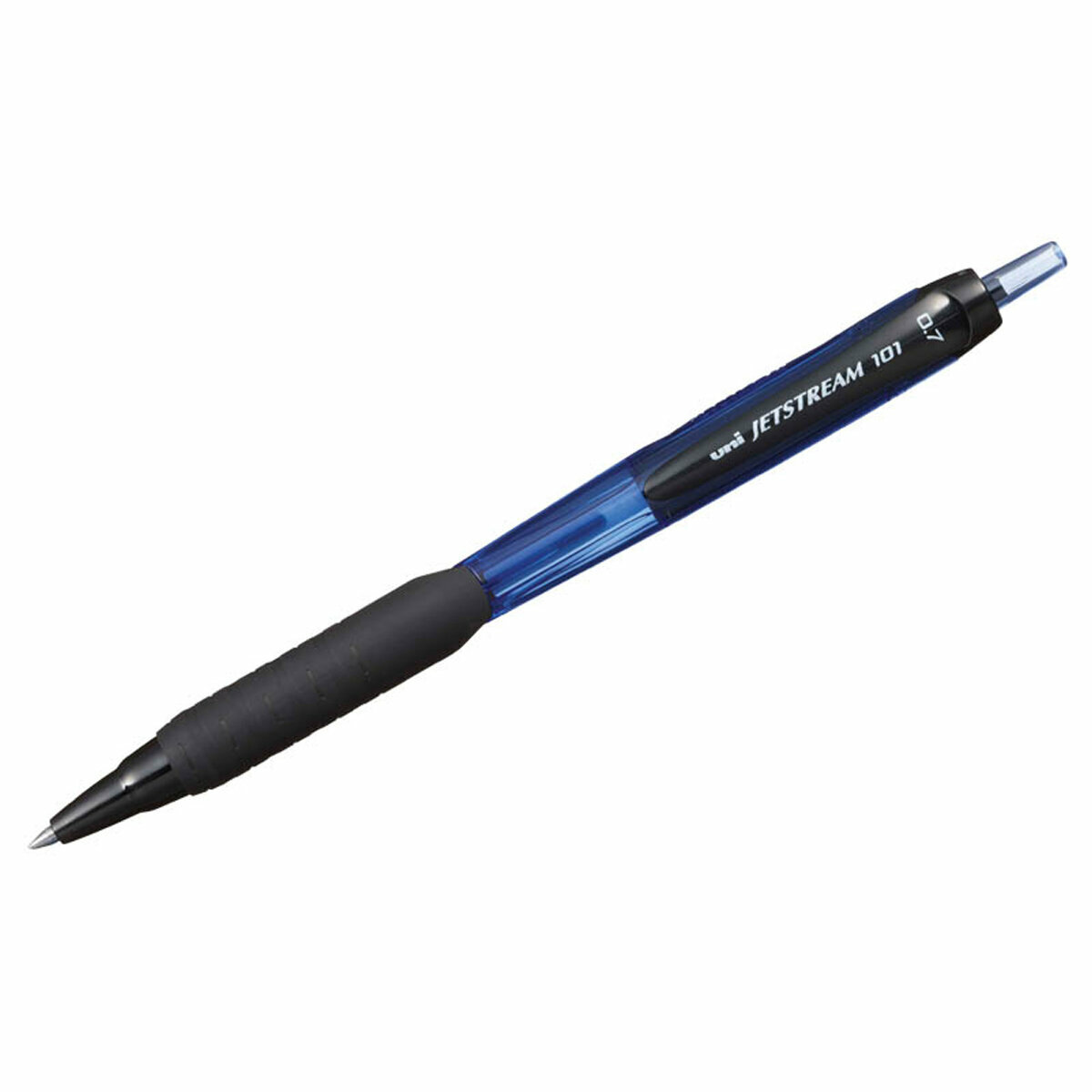 Ручка шариковая автоматическая Uni "Jetstream SXN-101-07" синяя, 0,7мм, грип, 2 штуки