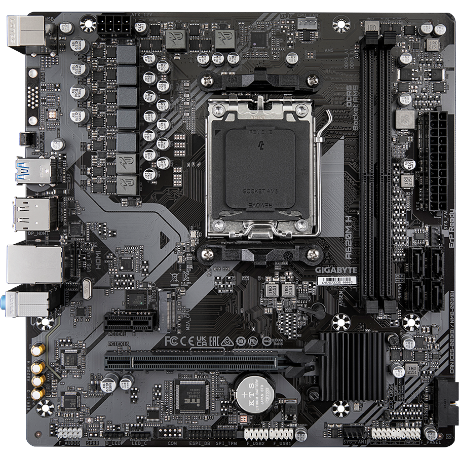 Материнская плата Gigabyte A620M H, Socket AM5, AMD A620 — фото 5