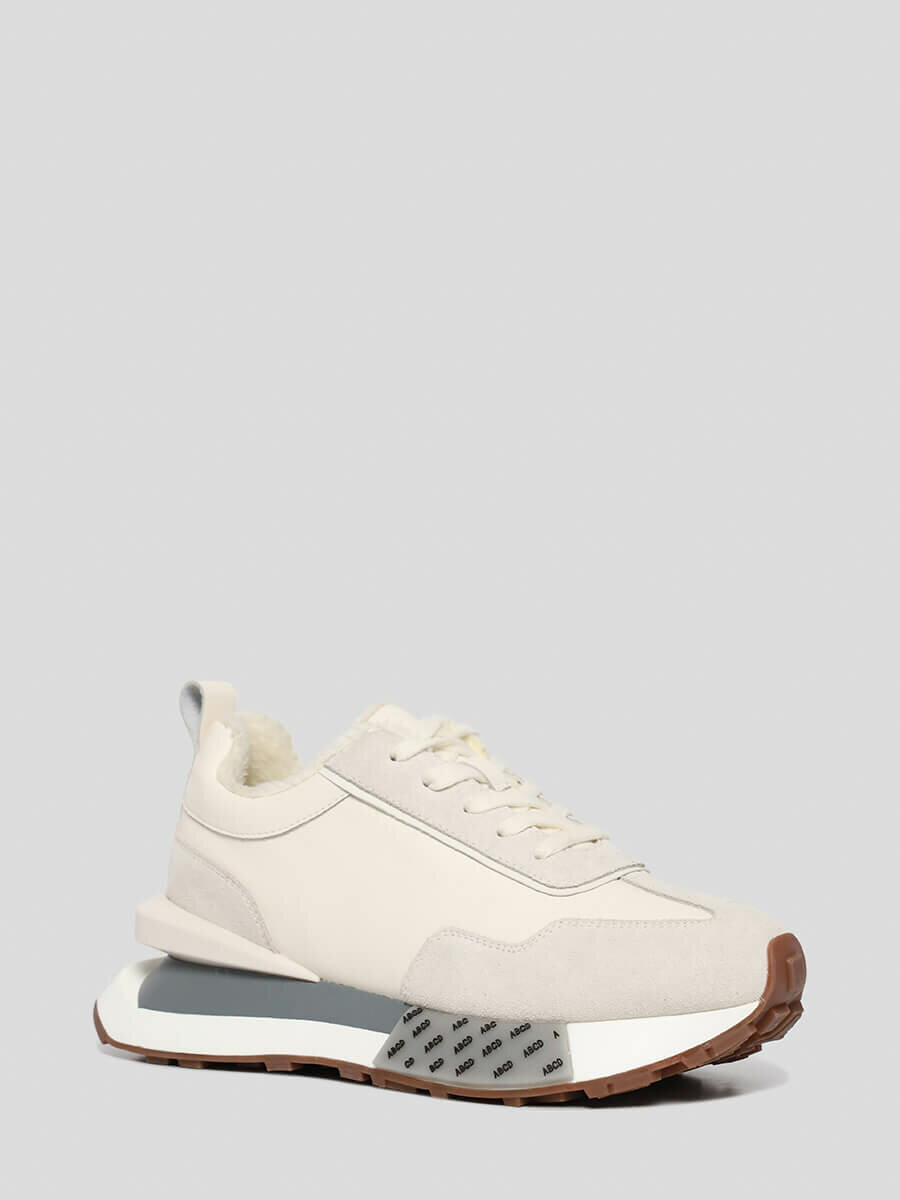 фото Кроссовки VITADELA 168VD015 женский молочный искусственная кожа/натуральный спилок/стрейч 41