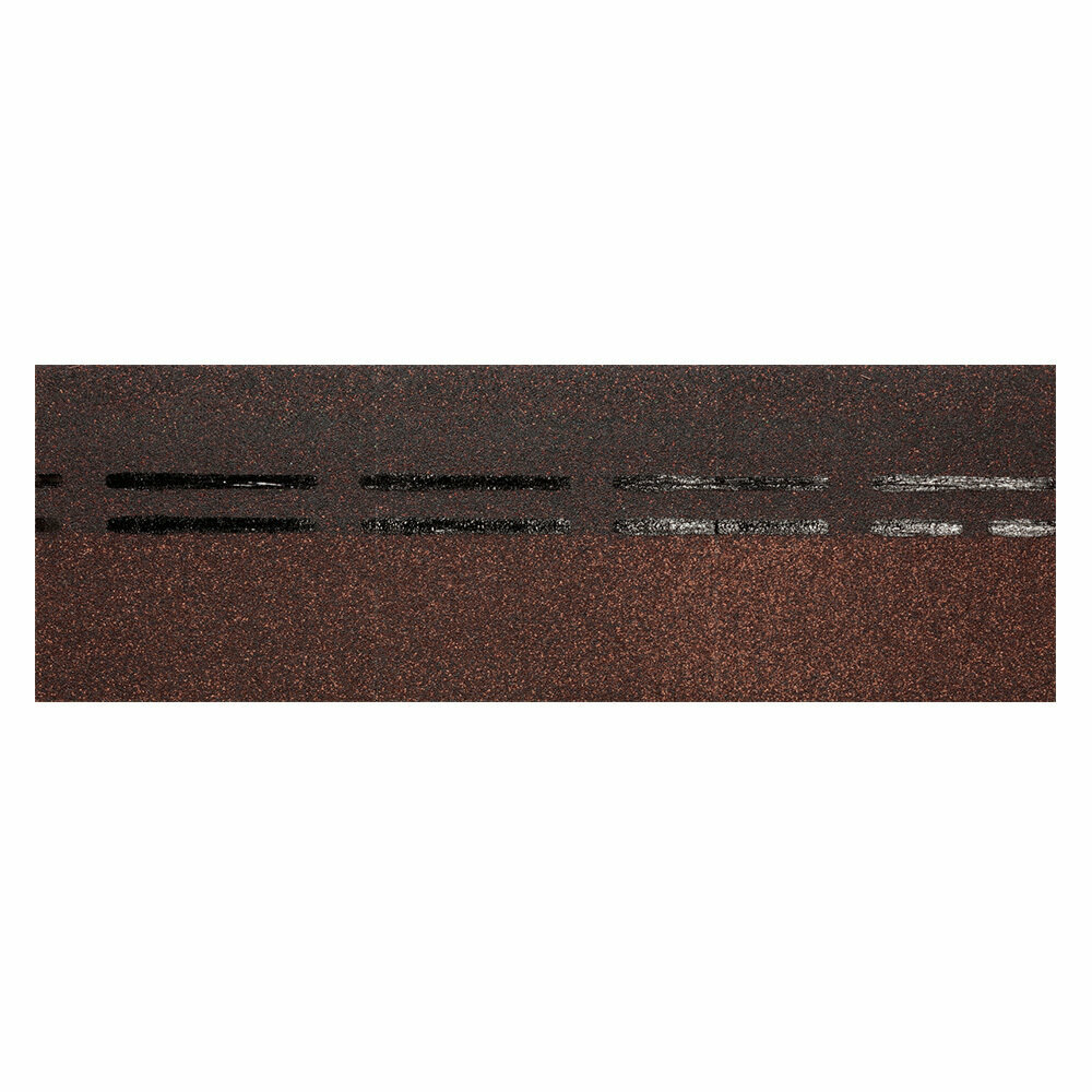 Черепица гибкая коньково-карнизная Docke Europa/Eurasia коричневая 11/22 пог. м