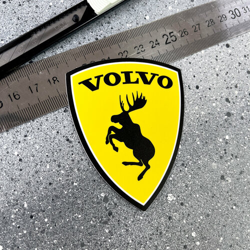 Наклейка на авто логотип Volvo 6.4х8
