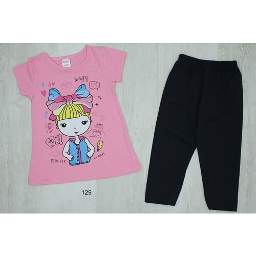 Комплект одежды BENNA, размер 5 лет, черный, розовый комплект одежды размер 5 лет розовый